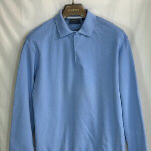 Bobby Jones Players Men's Jersey Long Sleeves Shirt w/ Collar - Light Blue - XL